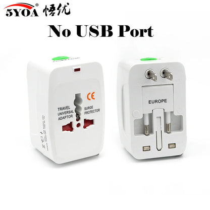 Universal Electric Plug Power Socket Adapter – International Travel Charger Converter for EU, UK, US, AU