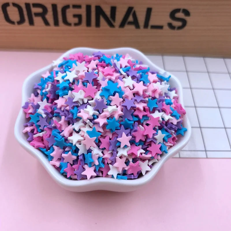 100g Colorful Long Clay Sprinkles – 5-6mm DIY Craft Decorations for Phone Deco & Creative Projects