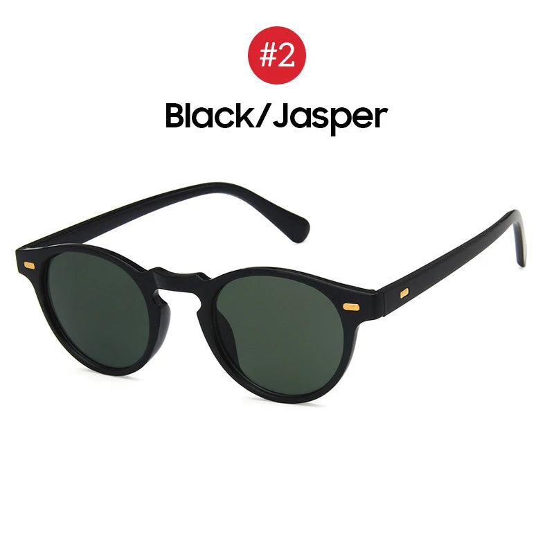 VIVIBEE 2025 Fashion Oval Small Sunglasses – Classic UV400 Clear Transparent Shades for Men & Women