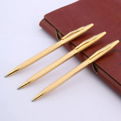 Luxury Twist Wave Metal Ballpoint Pen – High-Quality Drawing & Writing Pen for Office and School
