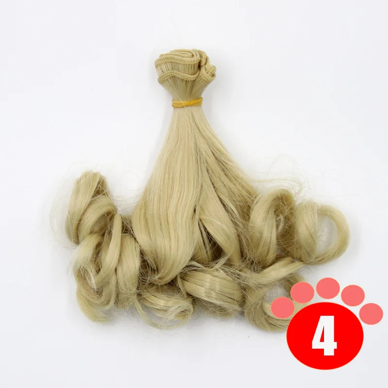 Msiredoll BJD Wig Accessories - Gradient Color Doll Hair for 1/3 1/4 1/6 1/12 DIY Wigs