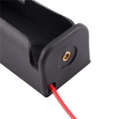 Black 18650 Battery Holder - 3.7V Rechargeable Li-Ion Battery Clip Case Storage Box