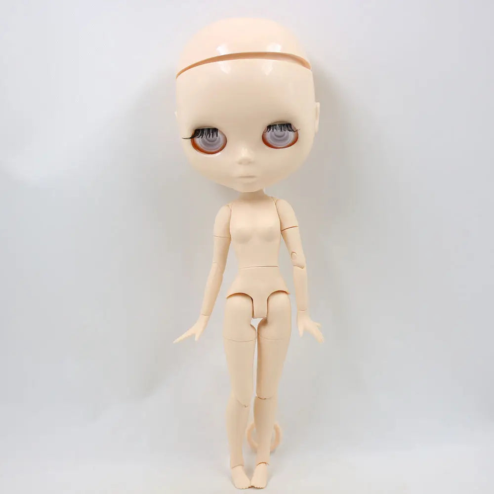 DBS Blyth Doll Toy – 30cm Joint Body Bald Head DIY Doll without Eyechips, Loose Scalp