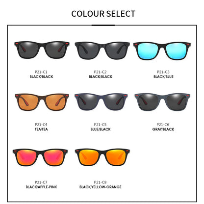 Classic Polarized Sunglasses – Unisex Square Frame Driving & Fishing UV400 Eyewear