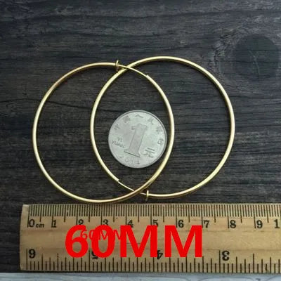 Unisex Clip-On Earrings – Invisible No-Piercing Spring Ear Cuffs, Small Circle Gold/Silver/Black Plated Jewelry for Women & Men