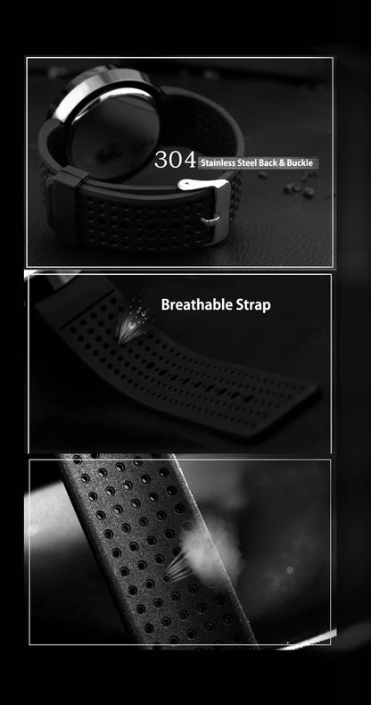 2023 Enmex Men’s Creative Industrial Quartz Watch — Digital Design Light Sports Fashion Wristwatch