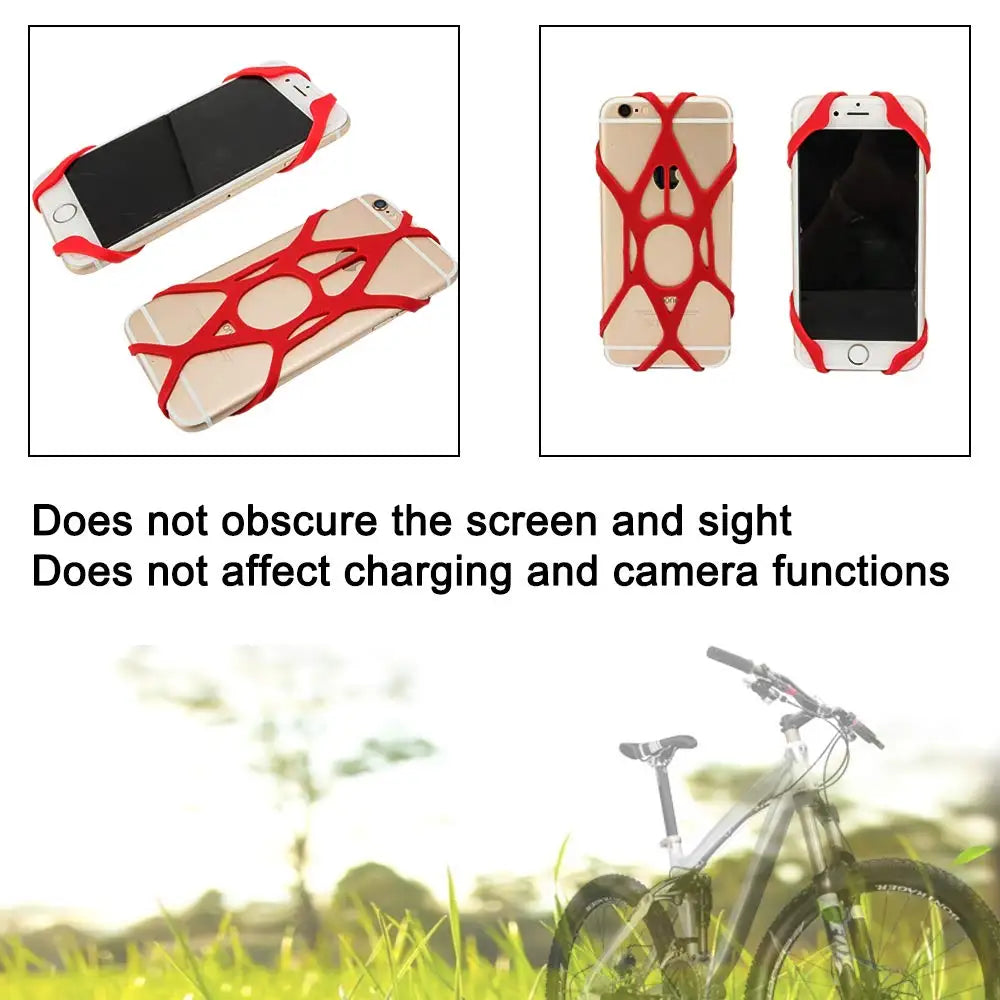 Anti-Slip Silicone Replacement Strap for Cell Phone Mount Holder: Secure Grip for Bike, Bicycle, Motorcycle Handlebars