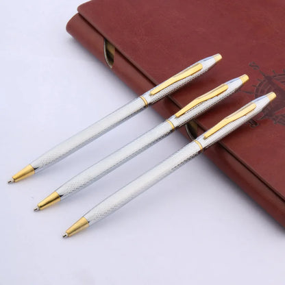 Luxury Twist Wave Metal Ballpoint Pen – High-Quality Drawing & Writing Pen for Office and School