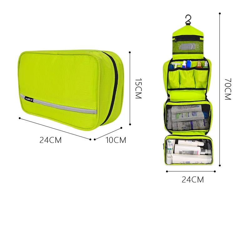 Large Waterproof Travel Makeup Bag — Unisex Cosmetic & Toiletry Organizer Pouch for Men and Women