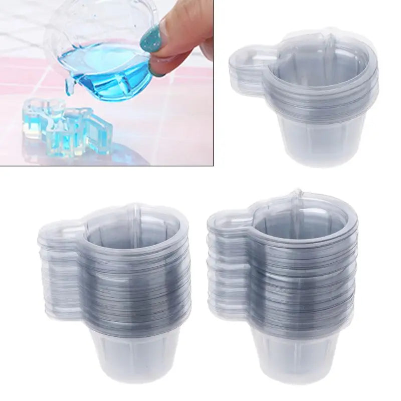 20PCS/100PCS 40ML Plastic Disposable Cups – Dispenser for DIY Epoxy Resin & Jewelry Making