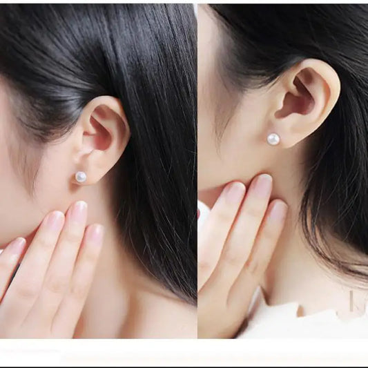 Fashion Pearl Bean Crystal Earrings for Women & Girls – Elegant Everyday Jewelry