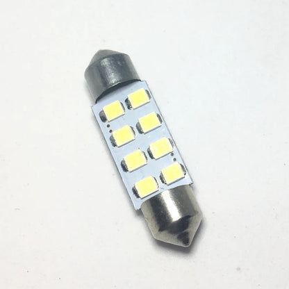 Festoon LED Car Interior Light – 8SMD 1210, 31-41mm Dome Reading Bulb, 12V White