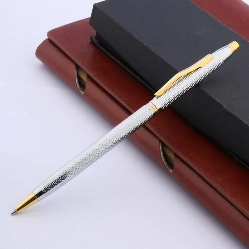 Luxury Twist Wave Metal Ballpoint Pen – High-Quality Drawing & Writing Pen for Office and School