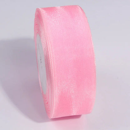10 Yards Sheer Chiffon Organza Ribbon - Satin Gift Wrapping Ribbon for Wedding Bouquets, Party Decor & DIY Crafts