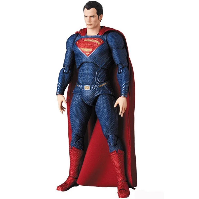 16cm DC Superman MAFEX 057 Action Figure — Justice League Collectible Model, BJD Toy Gift