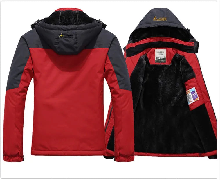 Men's Winter Parka – Windproof & Warm Hooded Fur Coat, Military-Style Thick Anorak Jacket