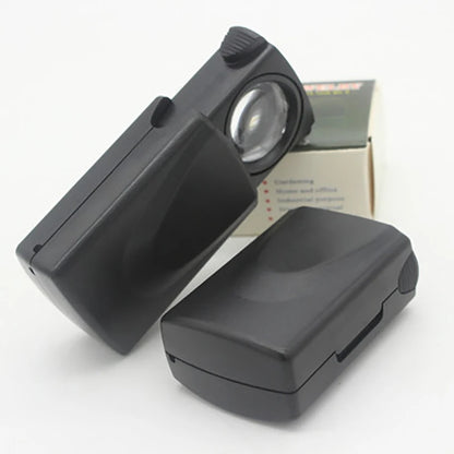 Portable 30X LED Magnifier — Acrylic Lens for Jewelry Appraisal, Reading, Sewing & Seniors