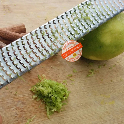 Citrus Lemon Zester & Cheese Grater - Multifunctional Kitchen Tool for Parmesan Cheese, Lemon, Ginger, Garlic, Nutmeg, Chocolate, Vegetables, Fruits
