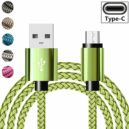 2M 3M USB Type-C Fast Charging Cable – Durable Charger Cord for Samsung Galaxy A51 A71 A70 A12 S21 S10 S9 A50 M31