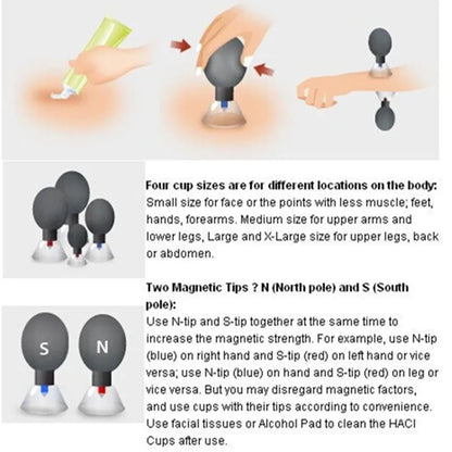 18pcs Suction Cup Cupping Set — TCM Magnetic Acupressure Vacuum Therapy for Whole Body Muscle Pain Relief Massage