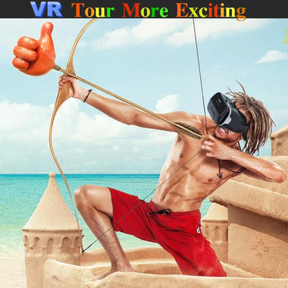 Blu-Ray VR Glasses – HD IMAX 3D Virtual Reality Headset with Huge Screen, Google Cardboard, Phone & Game Joystick Support