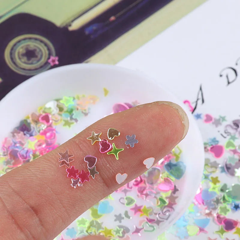 2000Pcs Mixed Color Sequins Pack - DIY Nail Art, Craft Jewelry Making & Wedding Decoration Confetti Supplies