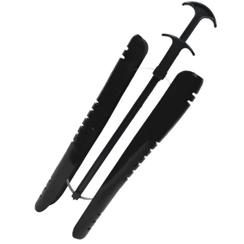 2 Pcs Black Boot Shapers | Practical Long Boot Supporters, Stretcher & Creative Home Storage Holder Hangers