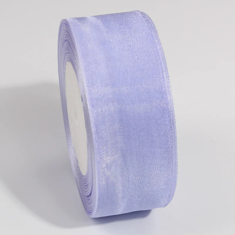 10 Yards Sheer Chiffon Organza Ribbon - Satin Gift Wrapping Ribbon for Wedding Bouquets, Party Decor & DIY Crafts