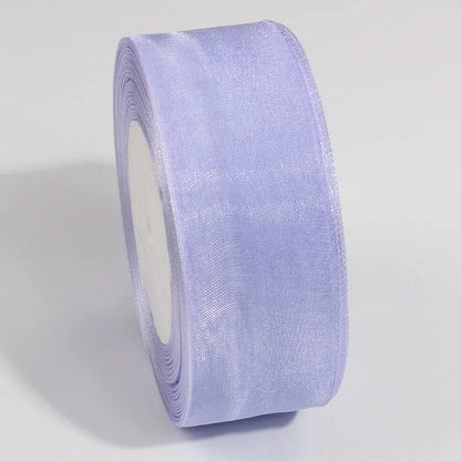 10 Yards Sheer Chiffon Organza Ribbon - Satin Gift Wrapping Ribbon for Wedding Bouquets, Party Decor & DIY Crafts