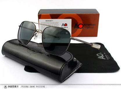 Aviation Pilot Sunglasses for Men & Women — Military Style Outdoor Driving UV Glasses