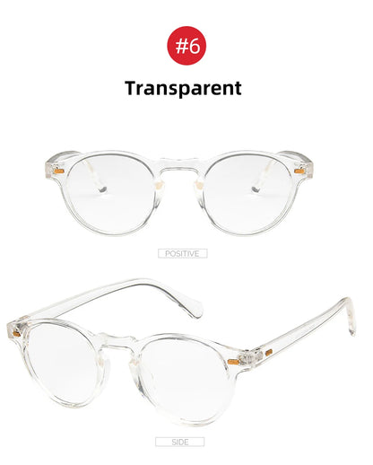 VIVIBEE 2025 Fashion Oval Small Sunglasses – Classic UV400 Clear Transparent Shades for Men & Women