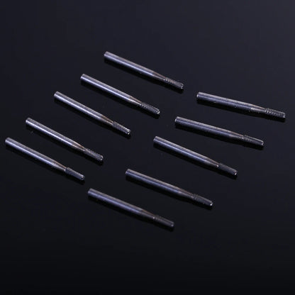 10pcs Dental Broken Crown Needles - Endodontic Silver & Gold Plated Handle, 1957# & 1958# for Crown Repair