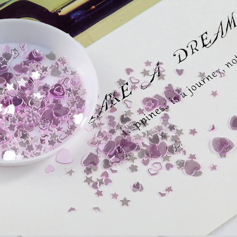 2000Pcs Mixed Color Sequins Pack - DIY Nail Art, Craft Jewelry Making & Wedding Decoration Confetti Supplies