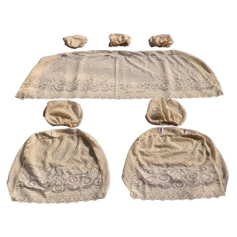 Audi Lace Mesh Seat Covers - 8 Piece Full Set for A1, A3, A4, A5, A6, A7, A8 & RS Models
