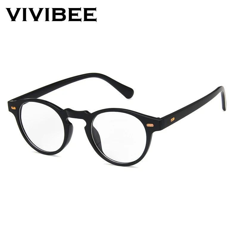 VIVIBEE 2025 Fashion Oval Small Sunglasses – Classic UV400 Clear Transparent Shades for Men & Women