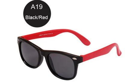 Kids Polarized Sunglasses – Classic Designer UV Protection Eyewear with TAC Lenses & TR90 Flexible Safety Frame for Boys & Girls