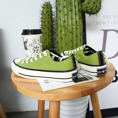 Men’s Canvas Shoes — Fashion Summer Casual Sneakers, High-Top Vulcanized Flats for Men & Women, 2023 Spring-Summer
