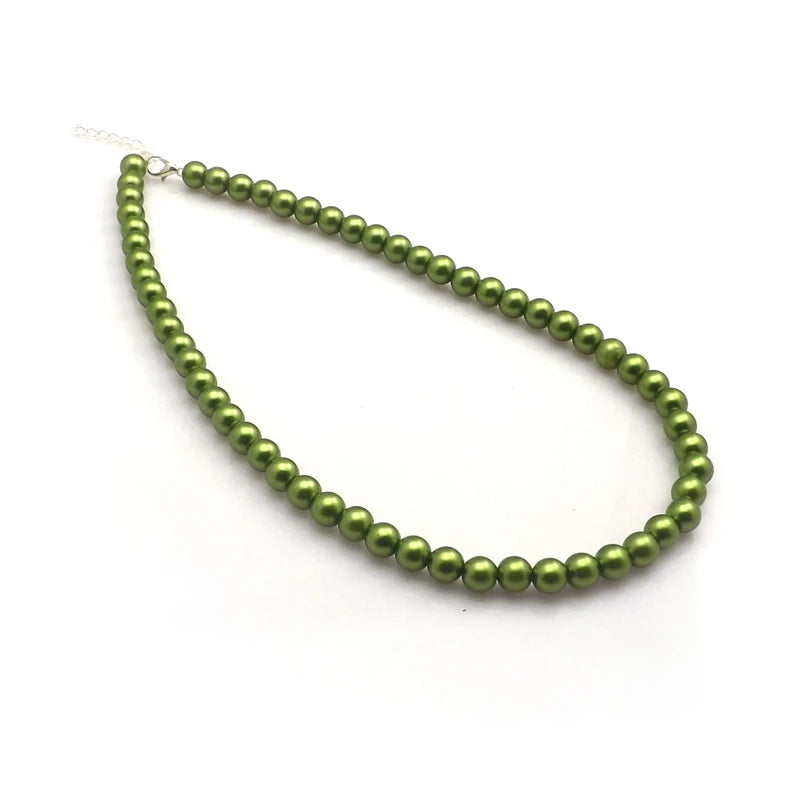 24pcs Imitation Pearl Necklace Set - 8mm Fashion Pearl Choker Jewelry Wholesale Collection