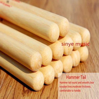 Professional Hickory Wood Drum Sticks Pair – 5A / 5B / 7A Drumsticks for Acoustic or Electronic Drums