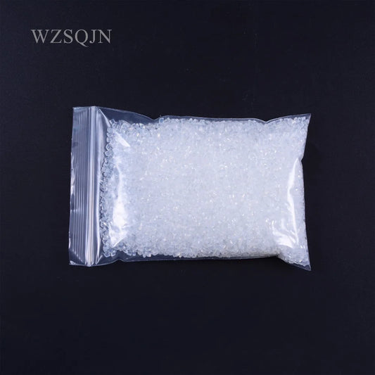 Italian Keratin Granules - 50g White Hair Extension Glue Beads for I-Tip & U-Tip Hair Extensions
