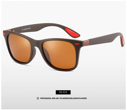 Classic Polarized Sunglasses – Unisex Square Frame Driving & Fishing UV400 Eyewear