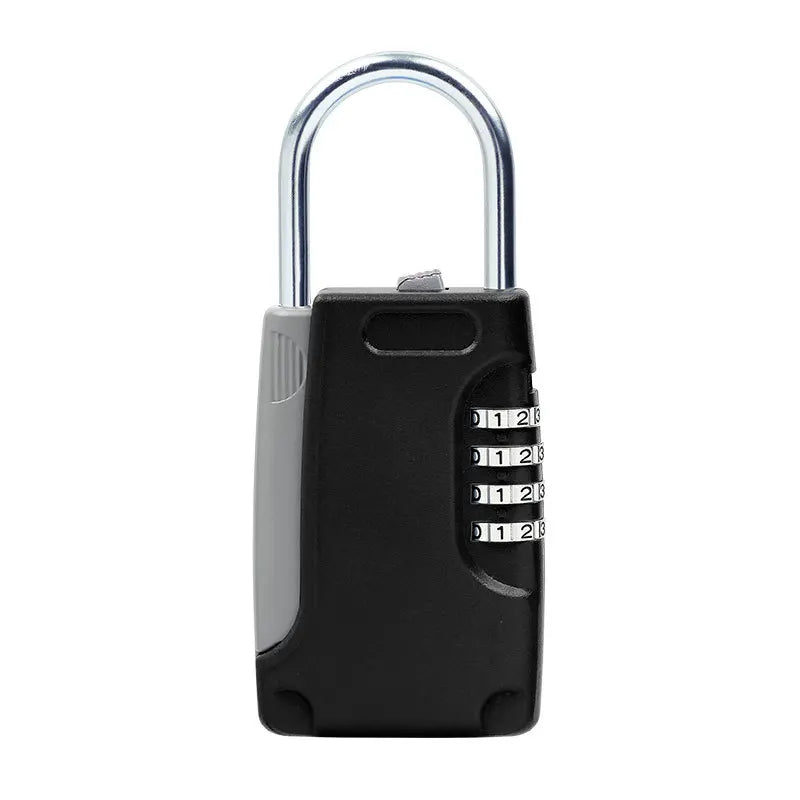 High-Quality Hidden Key Safe Box – 4-Digit Password Lock with Hook (Mini Metal Secret Storage for Home, Villa, Caravan)