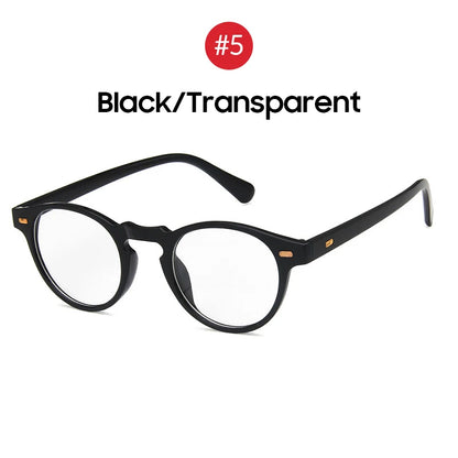 VIVIBEE 2025 Fashion Oval Small Sunglasses – Classic UV400 Clear Transparent Shades for Men & Women