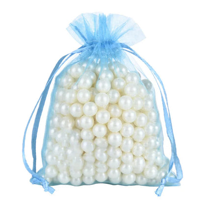 RE 100pcs 22 Colors Drawable Organza Bags - Wedding & Christmas Gift Packaging - Jewelry Display & Pouches (Sizes: 7x9, 9x12cm, 10x15, 13x18cm)