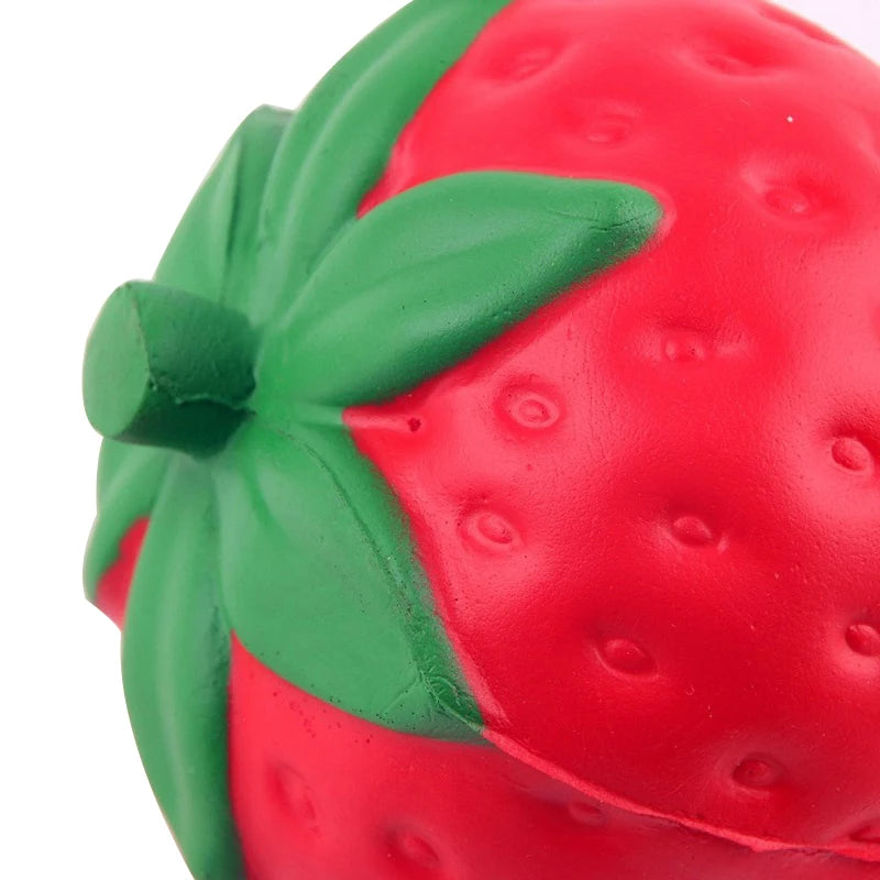 Super Jumbo Strawberry Squishy Toy - Cream Scented Slow Rising Stress Relief Toy for Kids & Adults 11.5cm x 9cm