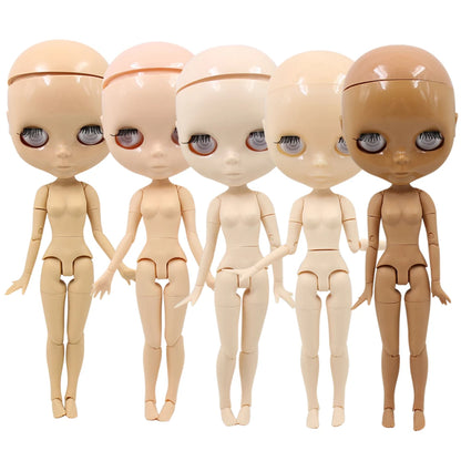 DBS Blyth Doll Toy – 30cm Joint Body Bald Head DIY Doll without Eyechips, Loose Scalp