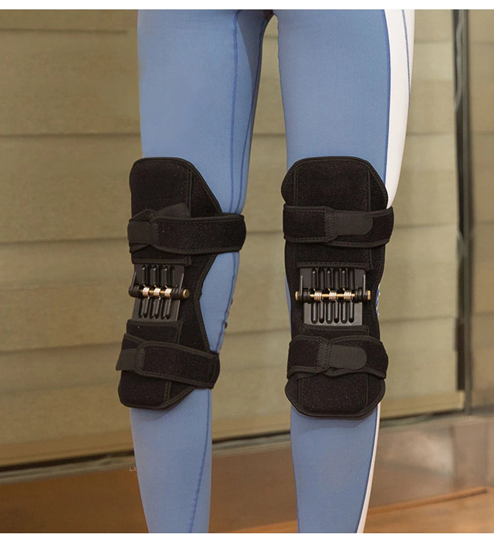 Joint Support Knee Pad — Non-Slip Pain Relief Knee Stabilizer with Power Spring for Sports, Work & Elderly Support