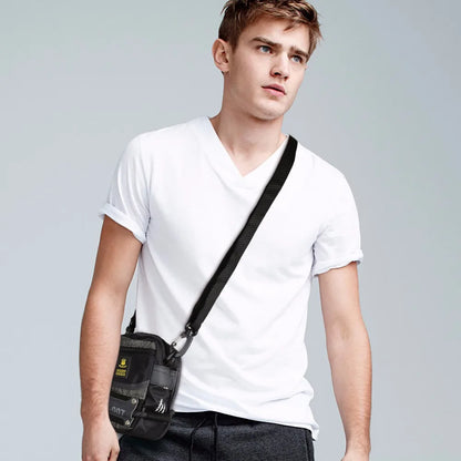 RUIL 2022 Men’s Crossbody Bag - Classic Oxford Waist Pack & Messenger Bag for Everyday Carry