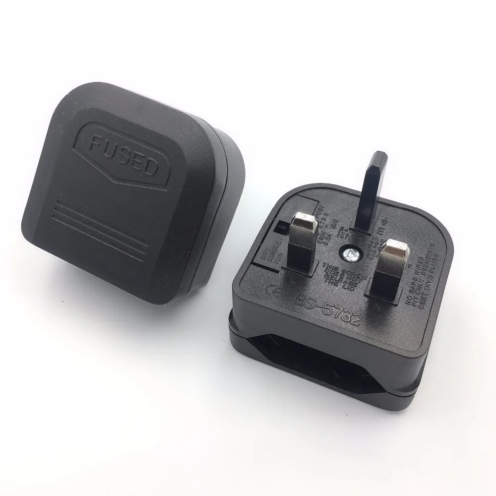 European Euro EU 2 Pin to UK 3 Pin Power Socket Travel Plug Adapter Converter: Charger Power Socket Outlet