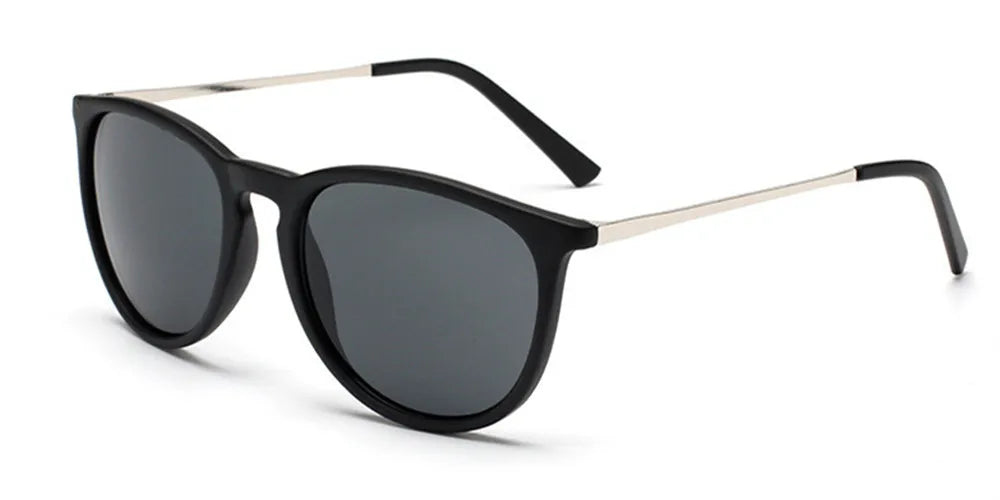 Retro Round Sunglasses — Designer Alloy Mirror Shades for Men & Women